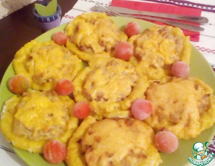 Рецепт: Картофельные ватрушки с курицей