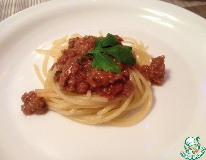 Рецепт: Мясной соус для спагетти, кнедлей и овощей