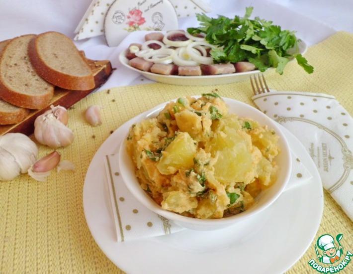 Рецепт: Картофель со сметаной и зеленью