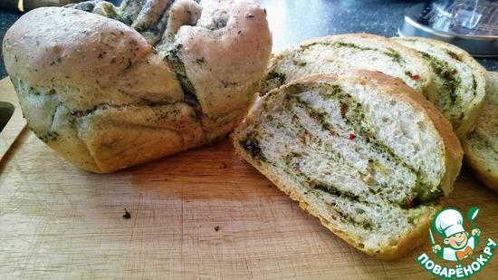 Хлеб чесночный с зеленью по рецепту Marioka82