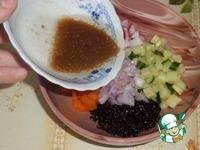 Овощной салат с черным рисом ингредиенты