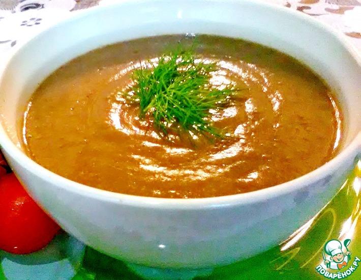 Рецепт: Суп-пюре чечевично-томатный