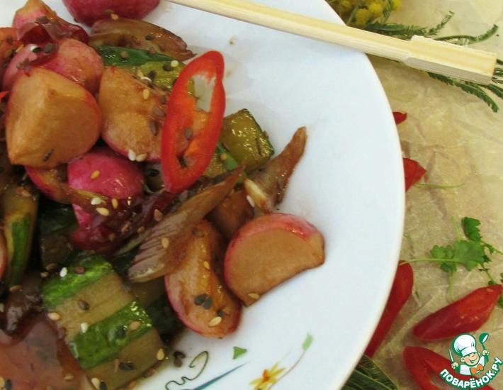 Рецепт: Теплый салат по-тайски
