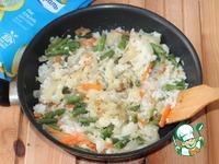 Рис с зеленой фасолью и пряной печенью ингредиенты