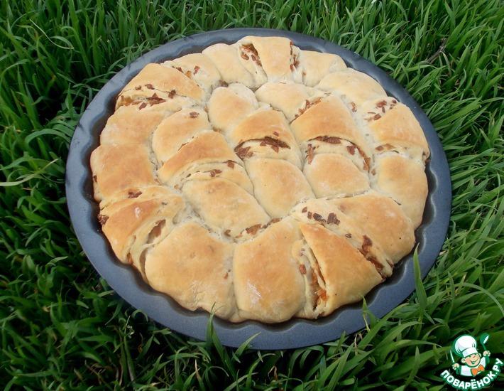 Рецепт: Луковый пирог на картофельном тесте