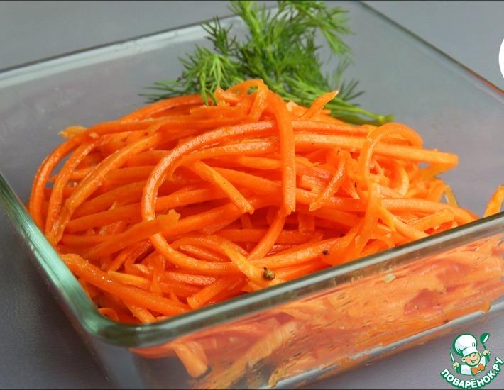 Рецепт: Морковь по-корейски за пять минут
