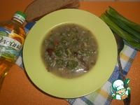 Гречневый суп с грибами и зелёными клецками ингредиенты