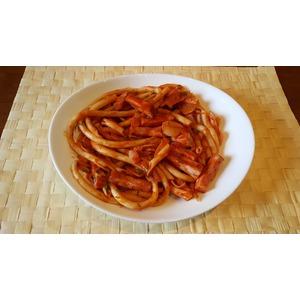 Спагетти с ветчиной и томатным соусом