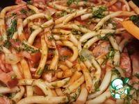 Спагетти с ветчиной и томатным соусом ингредиенты