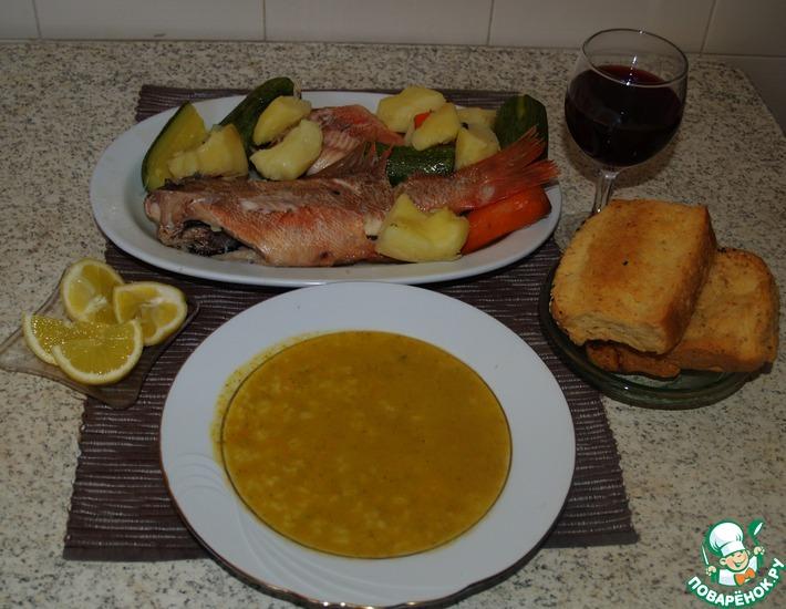 Рецепт: Рыбный суп по-критски Псаросупа