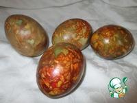 Крашеные яйца к Пасхе ингредиенты