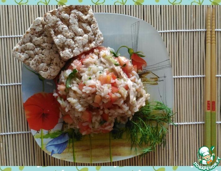 Рецепт: Теплый салат с рисом