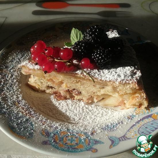 Шарлотка с изюмом и орехами&#127856;&#127874;&#127822;&#127823;&#127792;&#127815;