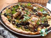 Пицца с баклажанами и двумя сырами ингредиенты