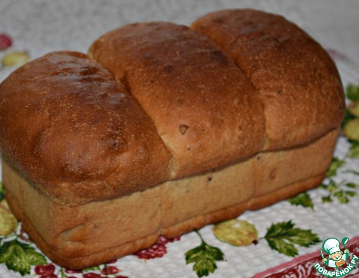 Рецепт: Медовый хлеб с яблоком и грецким орехом