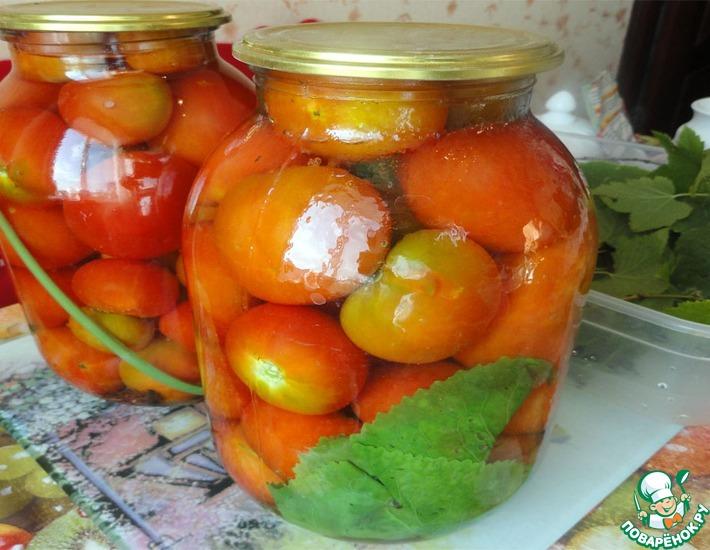 Рецепт: Заготовка консервированных помидоров на зиму