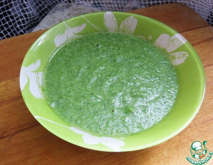 Рецепт: Крем-суп из шпината и цветной капусты