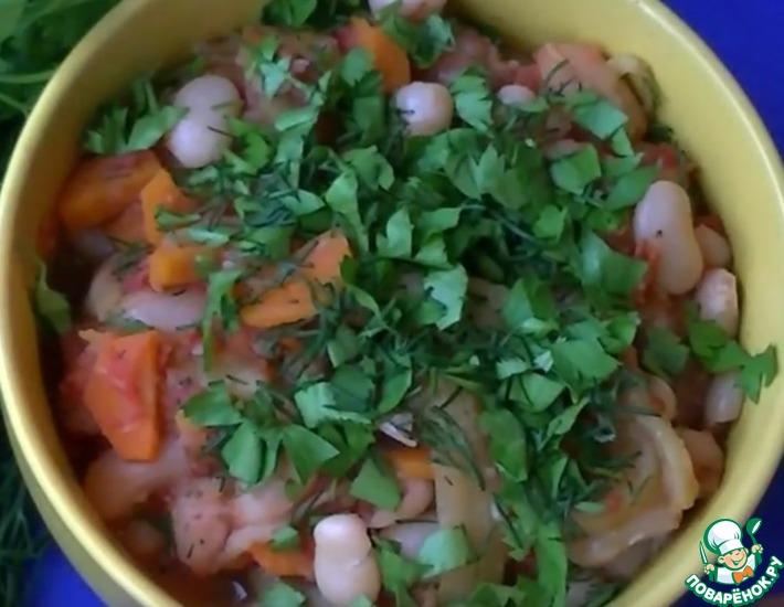 Рецепт: Салат из фасоли и сладкого перца