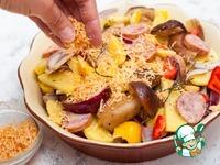 Картофель с овощами и краковской колбасой ингредиенты