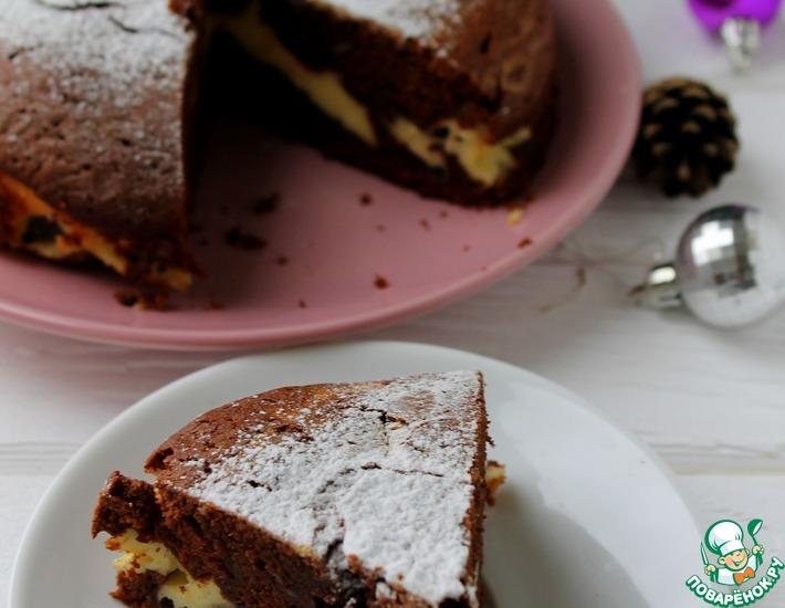 Рецепт: Шоколадный пирог с маскарпоне