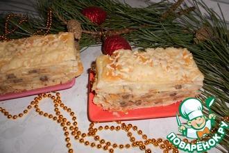 Рецепт: Торт Наполеон с картофелем и грибами