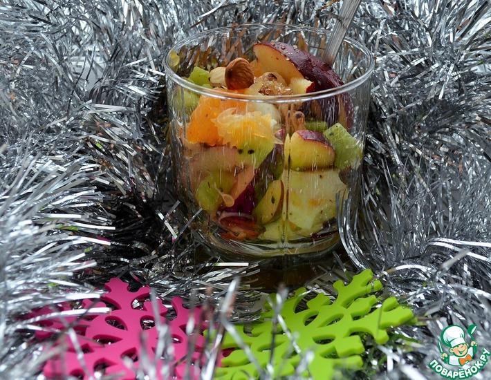 Рецепт: Новогодний фруктовый салат