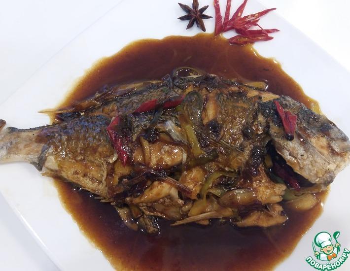 Рецепт: Рыба дорада в красном соусе