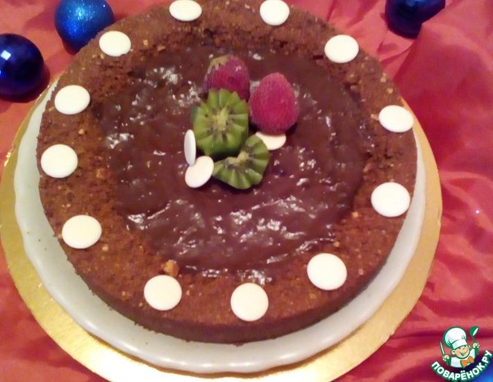 Рецепт: Шоколадный мягкий пай Новогодний