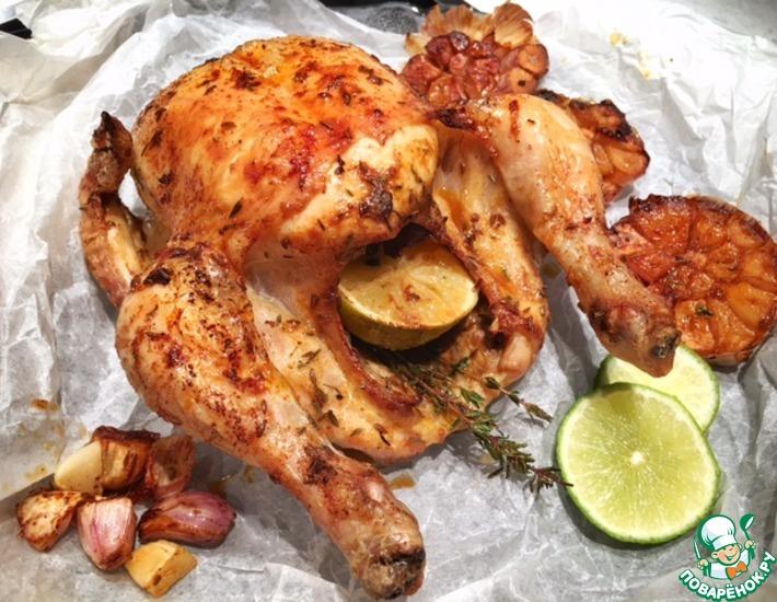 Рецепт: Пряная курица за час