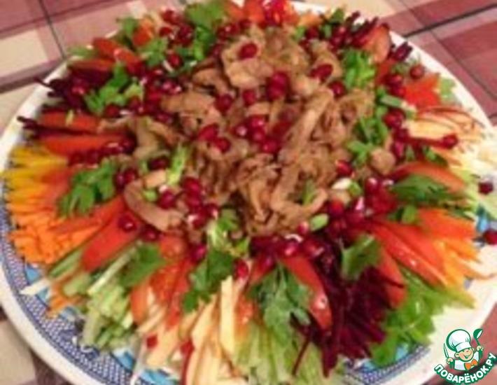 Рецепт: Салат овощной Праздничный