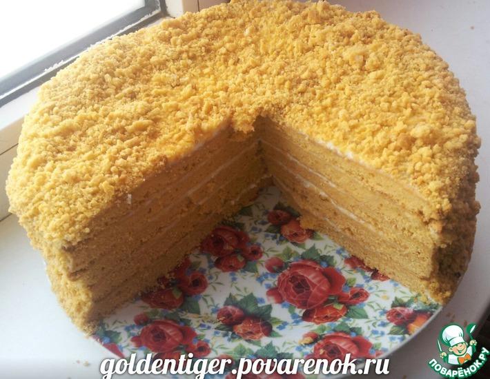 Рецепт: Томатный торт Медовик