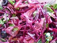 Салат из свеклы с омлетом и грибами ингредиенты