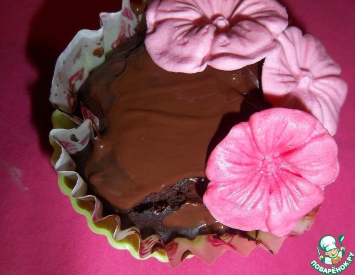 Рецепт: Экстра шоколадно-винные кексы