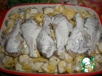 Картофель с куриными голенями в духовке ингредиенты