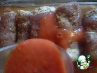 Мясные рулетики в томатном соке ингредиенты