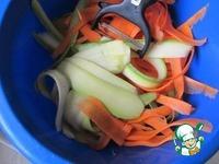 Ленточный салат из кабачка и моркови ингредиенты