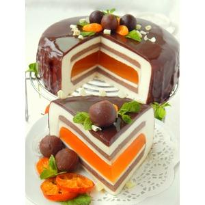 Шоколадно-мандариновый торт Вкус праздника