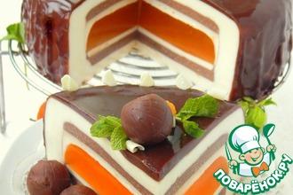 Рецепт: Шоколадно-мандариновый торт Вкус праздника