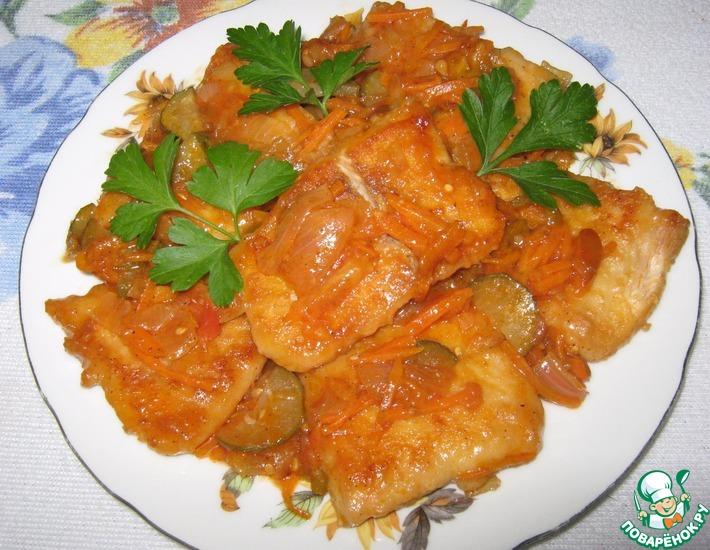 Рецепт: Рыба в томатном соусе