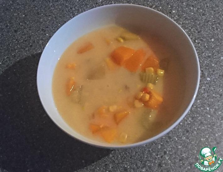 Рецепт: Мангово-тыквенный суп