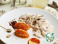 Курица с соусом из тунца и икрой ингредиенты