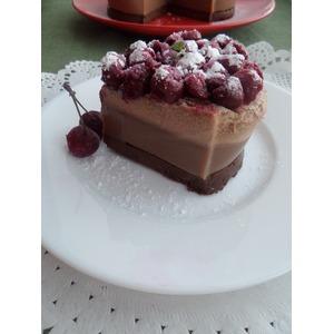 Желейный торт Градиент с вишней