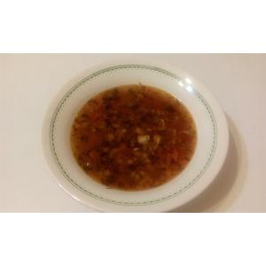 Фасолевый суп с копченым салом
