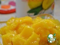 Бисквитный рулет с манго ингредиенты