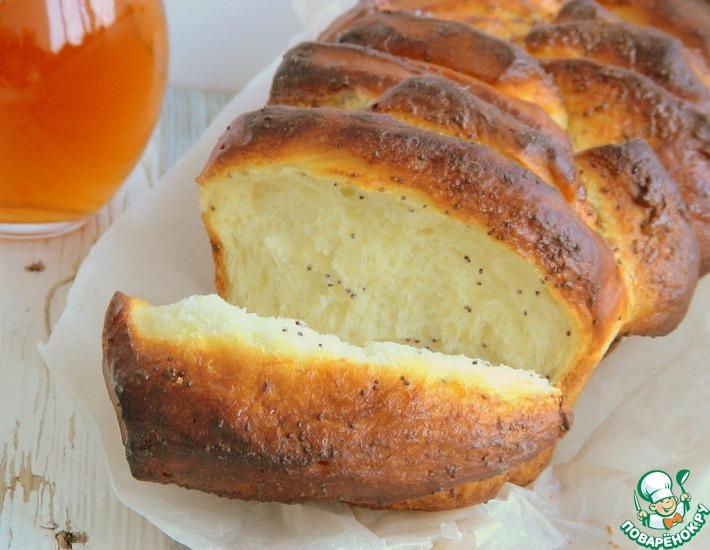 Рецепт: Хлеб Гармошка со сливочным сыром и маком