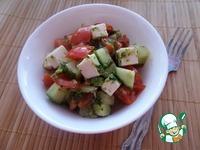 Салат с овощами и брынзой ингредиенты