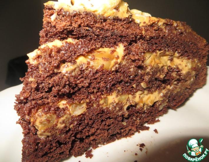 Рецепт: Шоколадный торт Лакомка