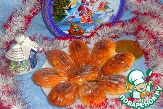 Рецепт: Печенье Новогодние ракушки с предсказаниями