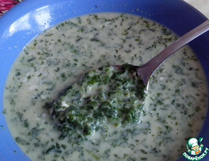 Рецепт: Суп из шпината