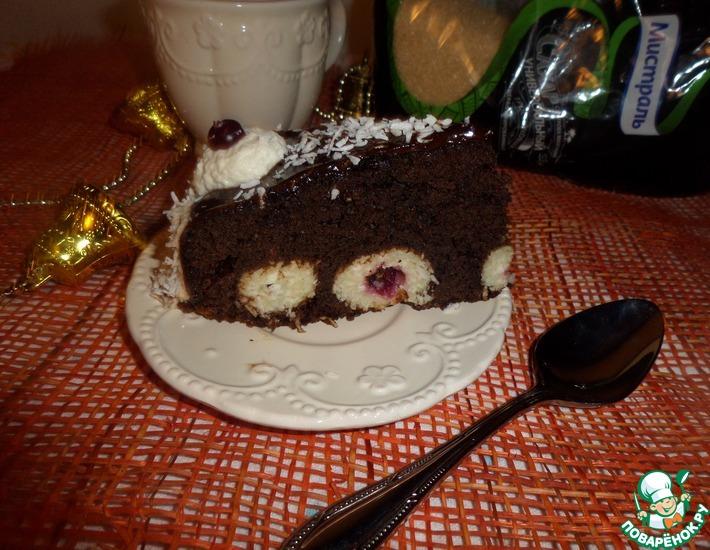 Рецепт: Пирог Снежки в шоколаде